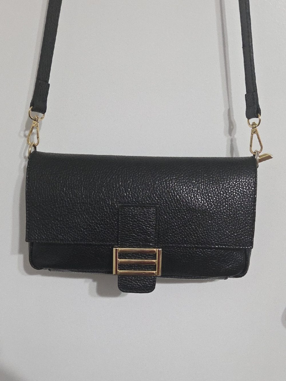 DIVINA FIRENZE BAGUETTE PEBBLED LEATHER
